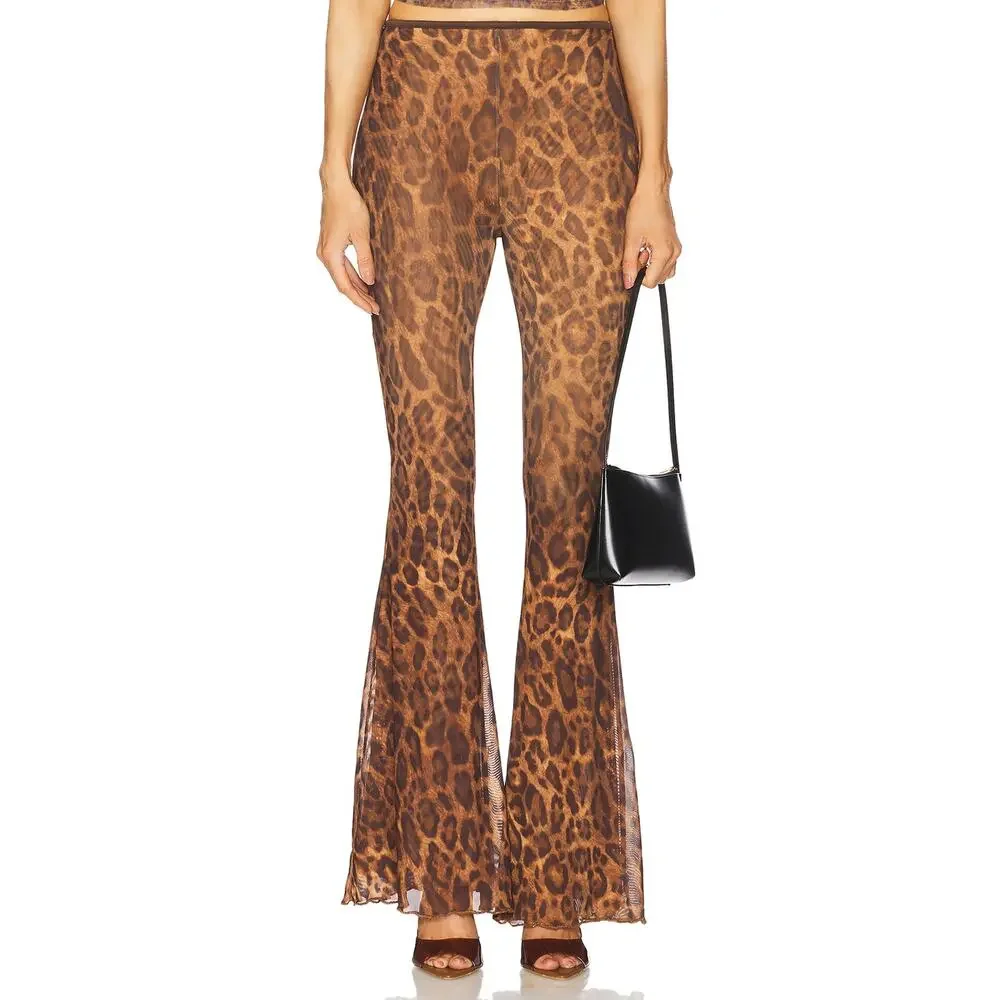 Majorelle Leopard Brown Chica Pants Size XS - Picture 1 of 4
